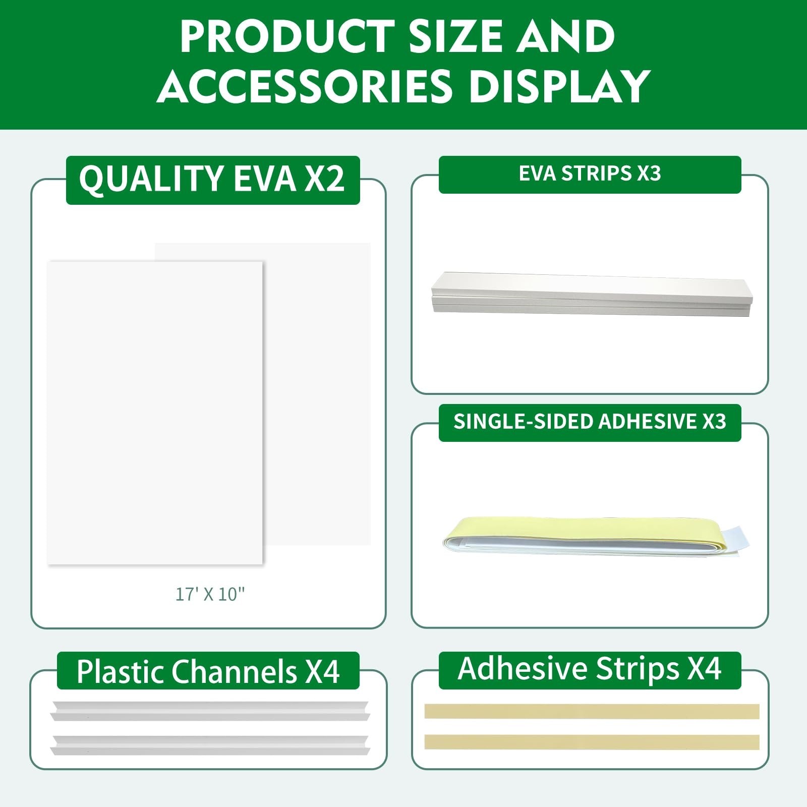 Window Air Conditioner Insulation Foam Panels – Heat & Draft Seal, 2 Pack, 0.79i