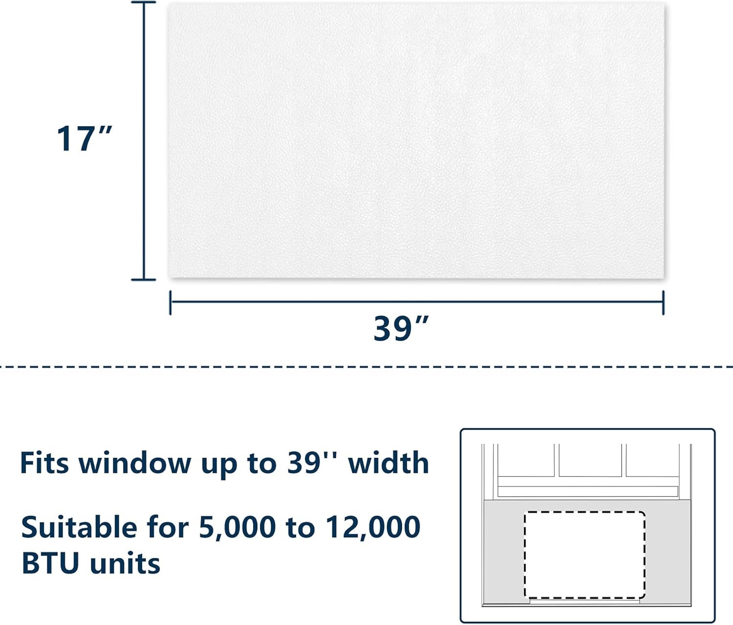 Window Air Conditioner Insulator – Universal Fit