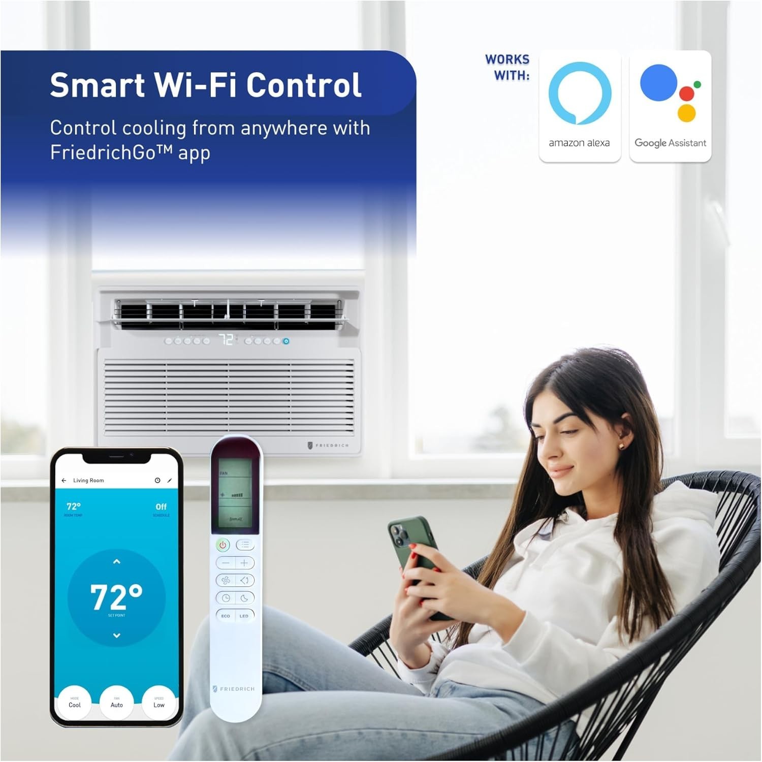 Friedrich Chill Premier Inverter 24,000 BTU 230/208v Cooling Only Window & Wall