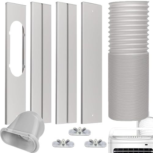 Portable Air Conditioner Window Vent Kit 5.9 Inch Exhaust Hose 59&Prime; Seal for