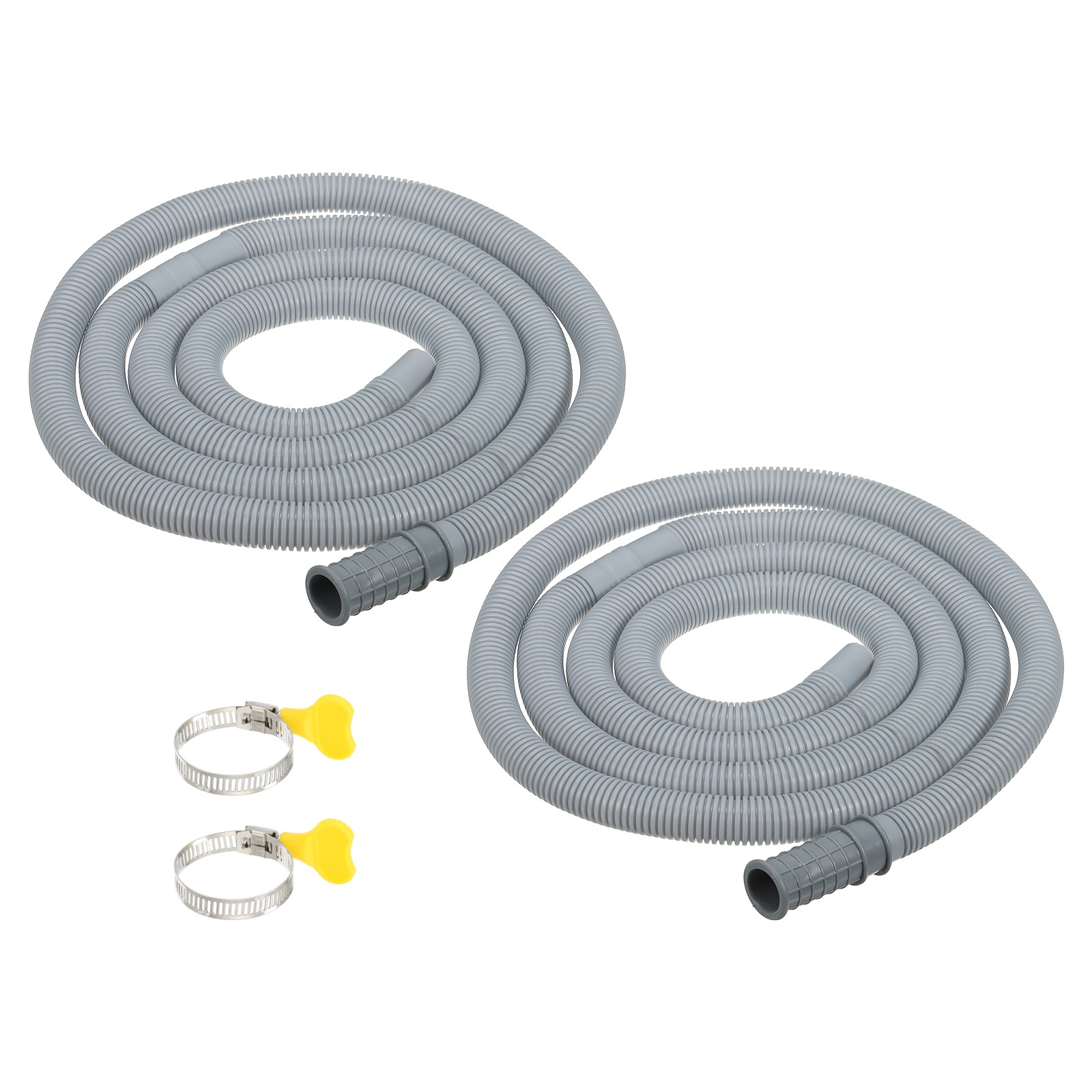 6.6Ft Exhaust Pipe for Air Conditioner with Grey Band 2Set