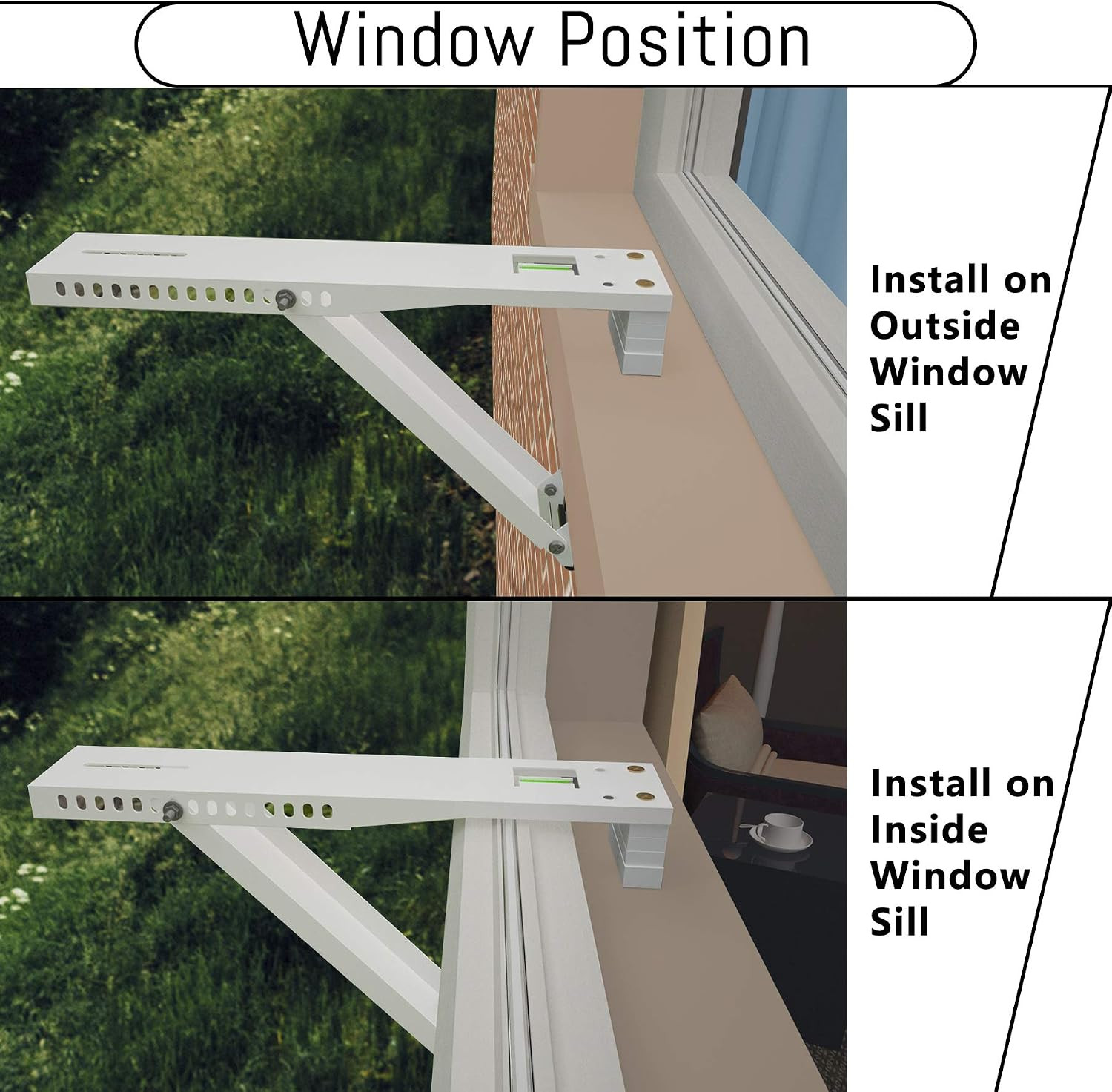 BJADE&rsquo;S Universal Window Air Conditioner Bracket,Light Duty,Support up to 85Lbs,
