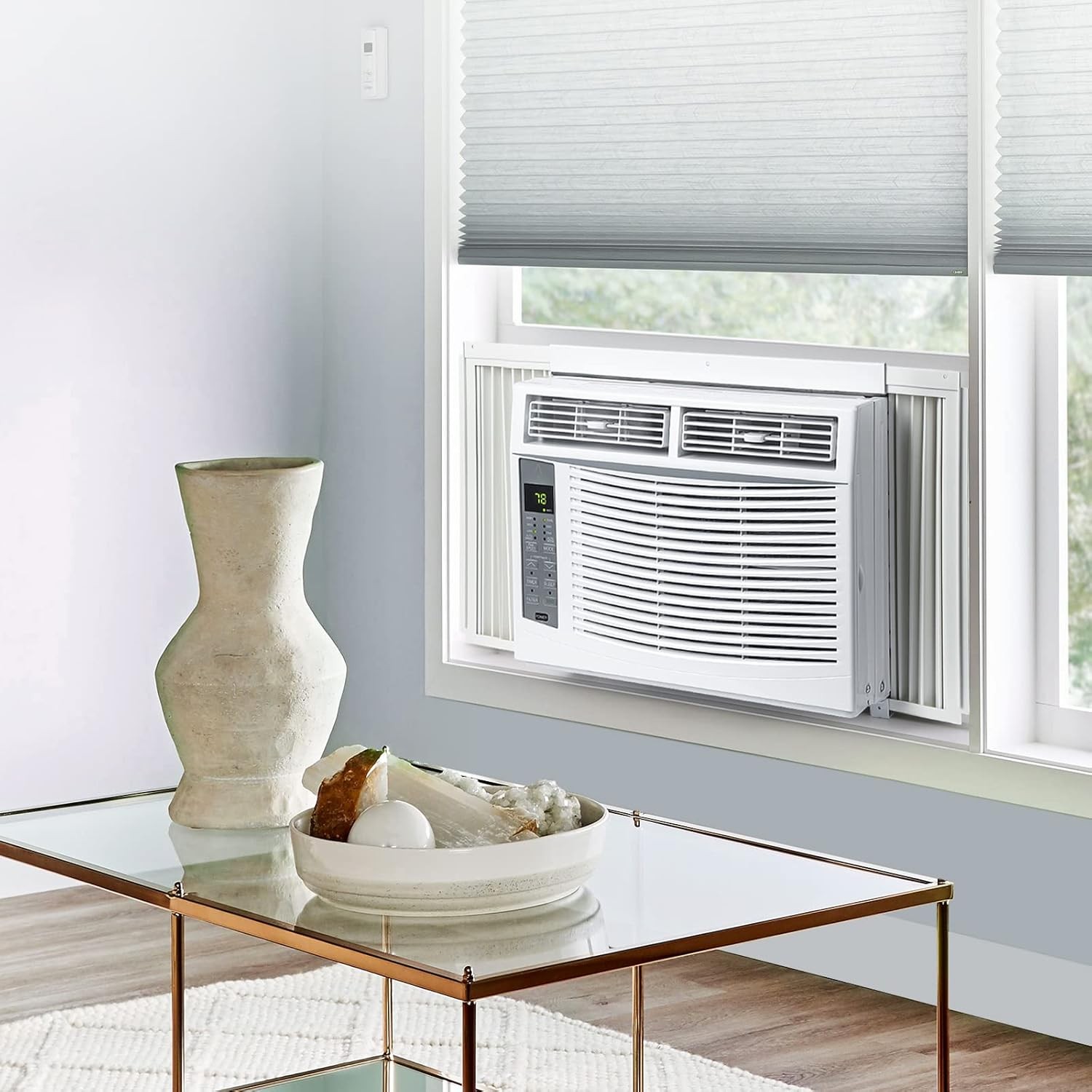 6,000 BTU Window Air Conditioner 24H Timer with Wi-Fi & Remote Control 250sq.ft