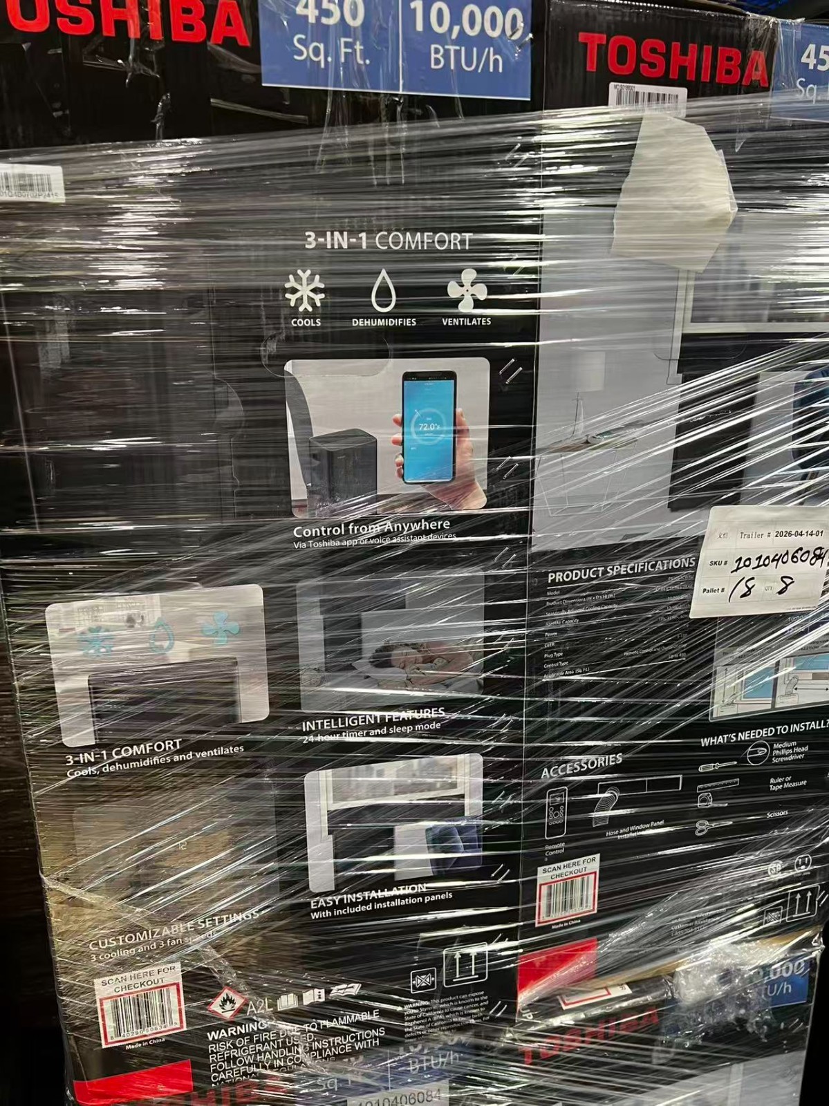 Toshiba – WK1515CWRU 14,500 BTU Window Air Conditioner