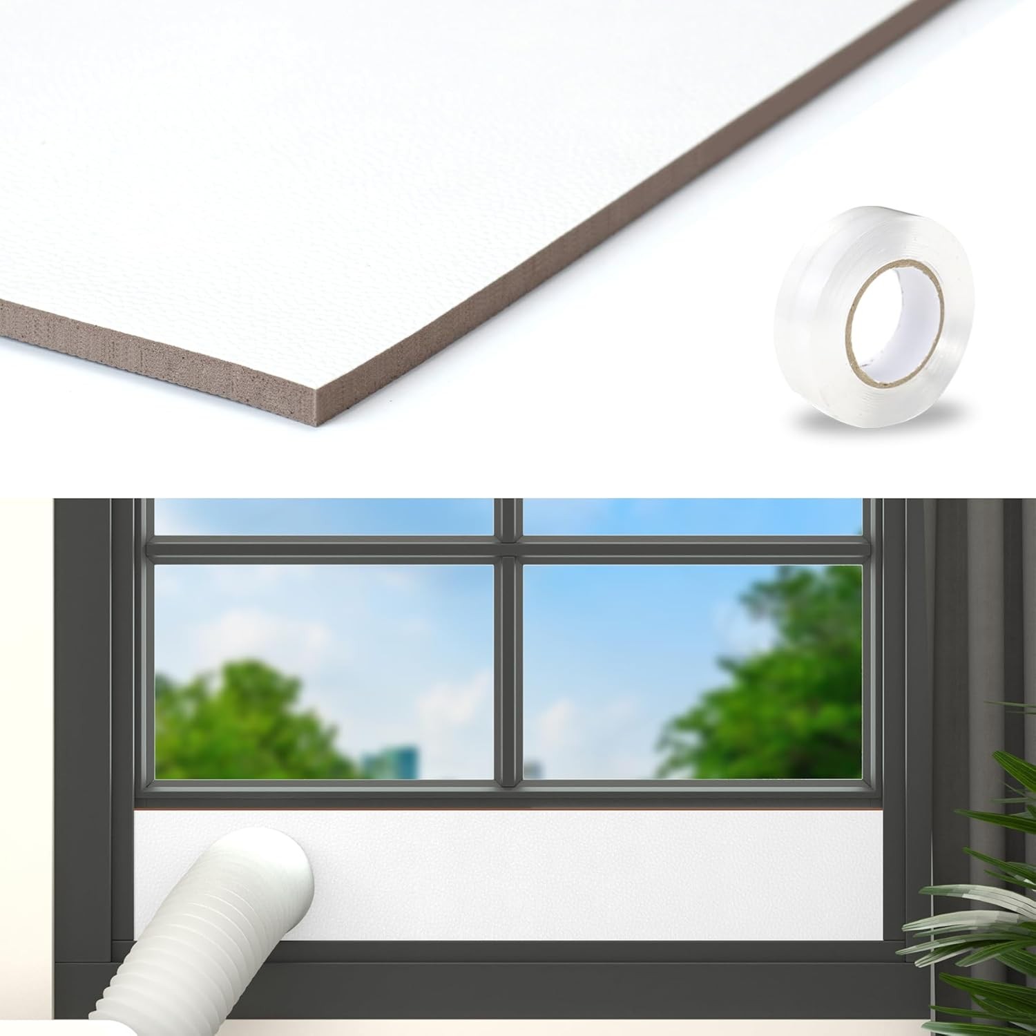 Window Seal Plates Foam Panel for Portable Air Conditioner Good Sealing AC Side