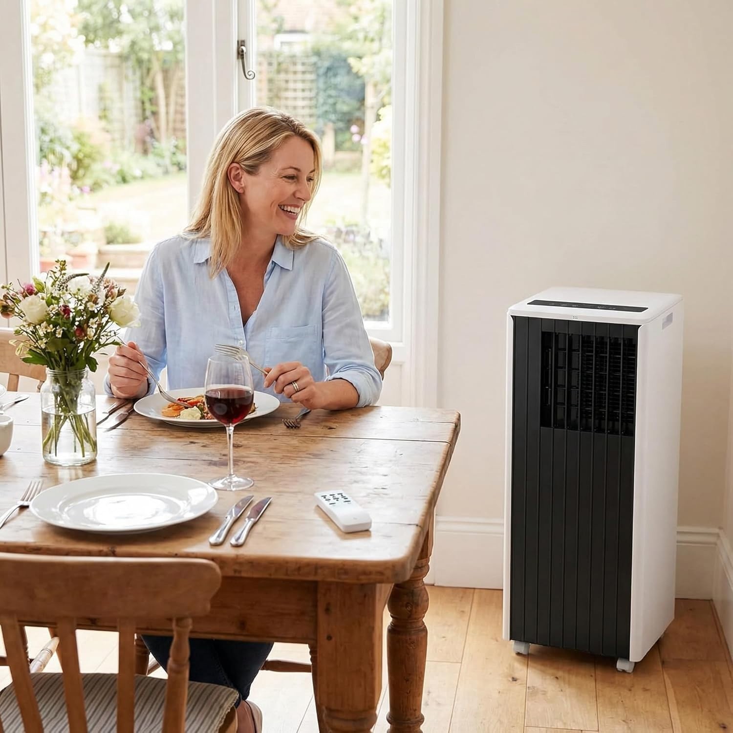 ❄️8,000 BTU Portable Air Conditioners, 4-in-1 Modes with Efficient Cooling, Dehu