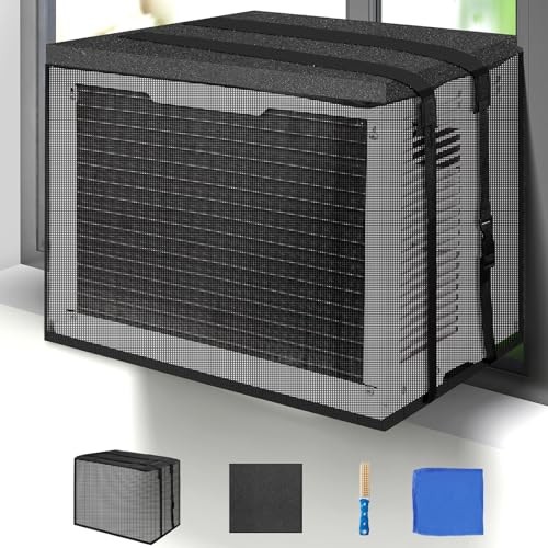 Window Air Conditioner Cover for Outside, Waterproof Window AC 21.5Wx16Dx15H