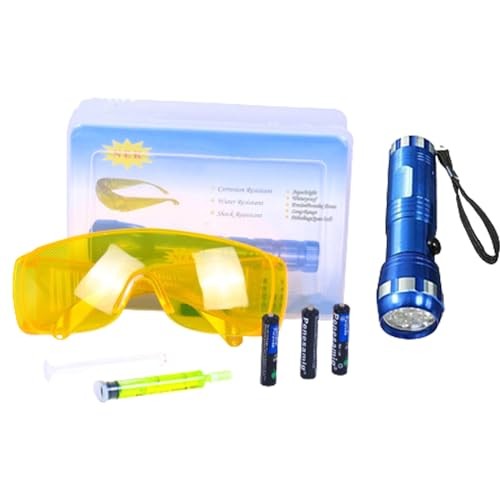 AC Leak Detector Kit Automotive, Auto Air Conditioner Flashlight Leak Detector