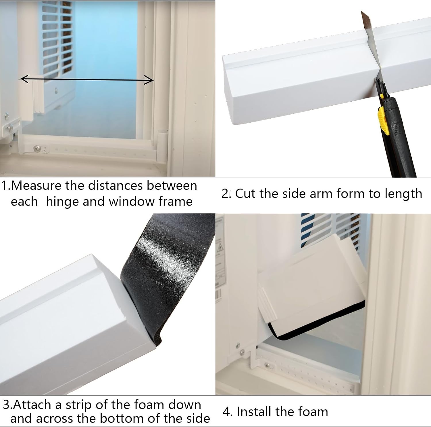 Foam Block for Midea U-Shaped Window Air Conditioner, 5 Packs Air Conditioner In
