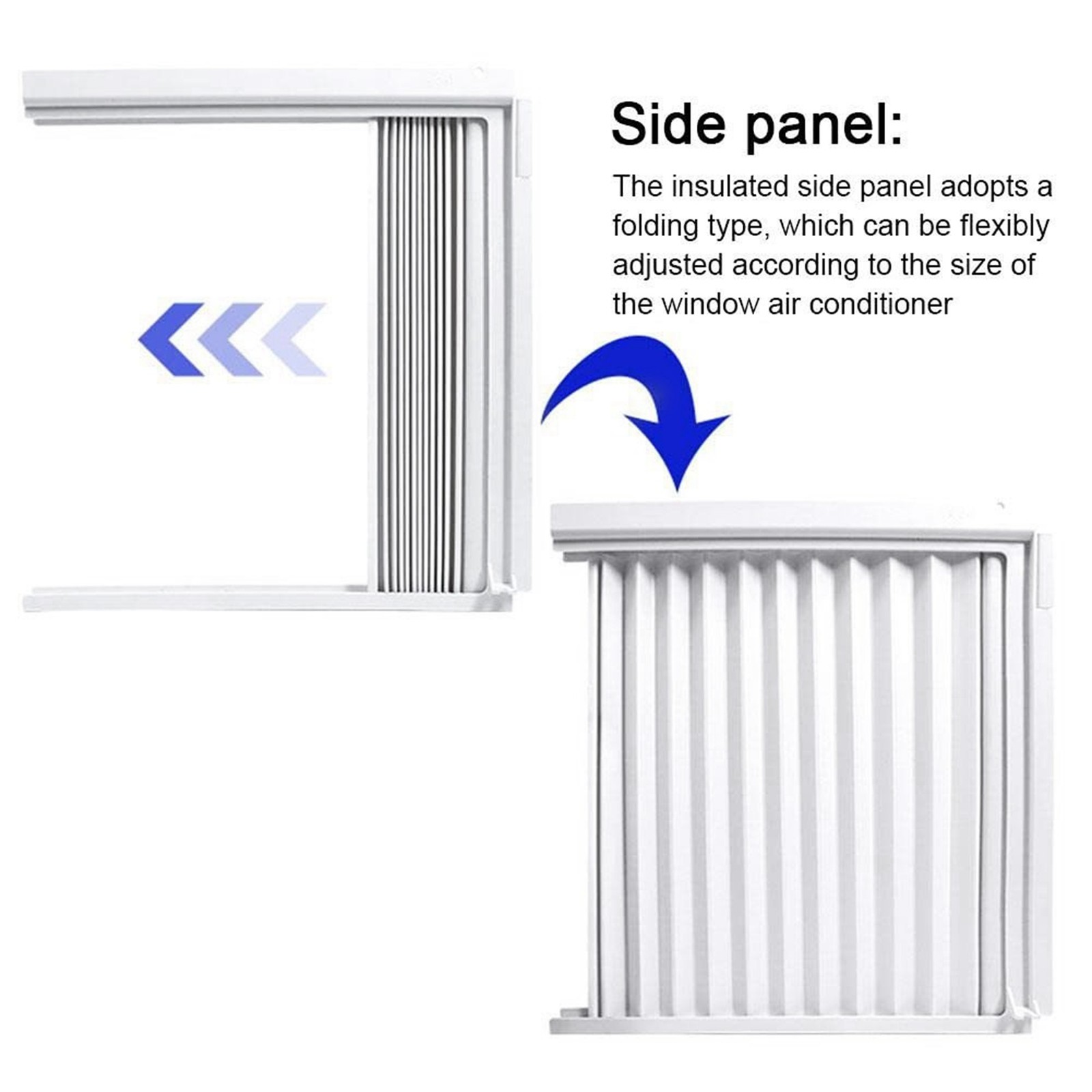Window Air Conditioner Side Panels with Frame, Adjustable Insulation AC5306