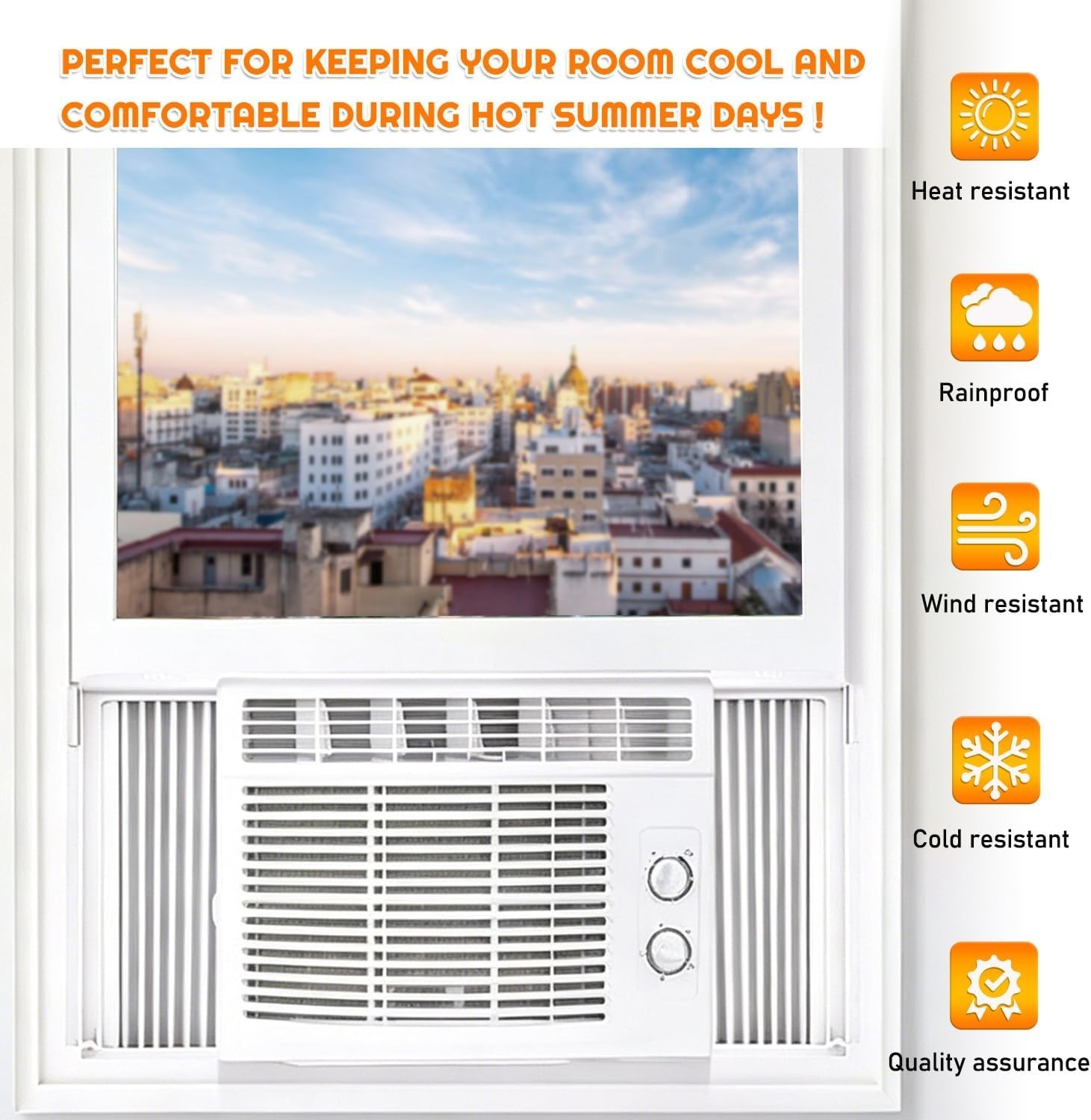 Window Air Conditioner Side Panel with Frame