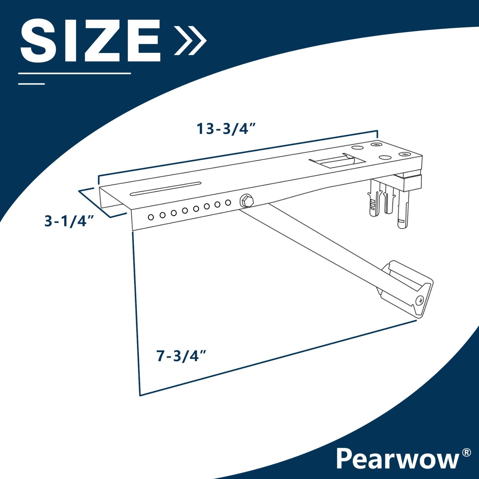 Universal Window Air Conditioner Support Bracket, 85 lbs Capacity, Fits 5,000-10