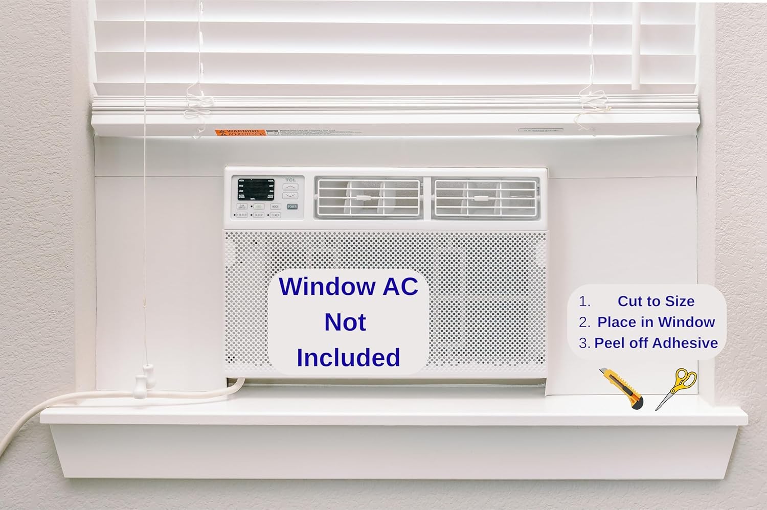 Surround Insulation Side Panels White Window AC Unit Indoor Air Conditioner