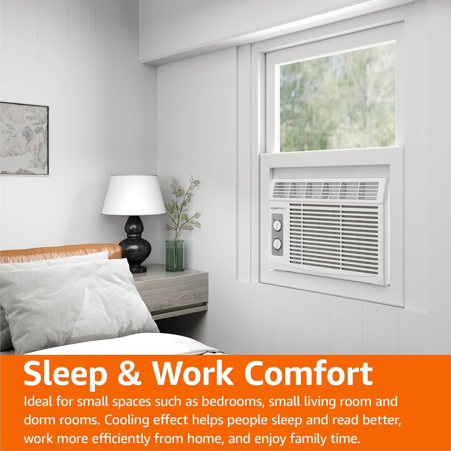 5000-BTU Small Window Air Conditioner, Up to 150 Sqf, Window AC Units with Co…