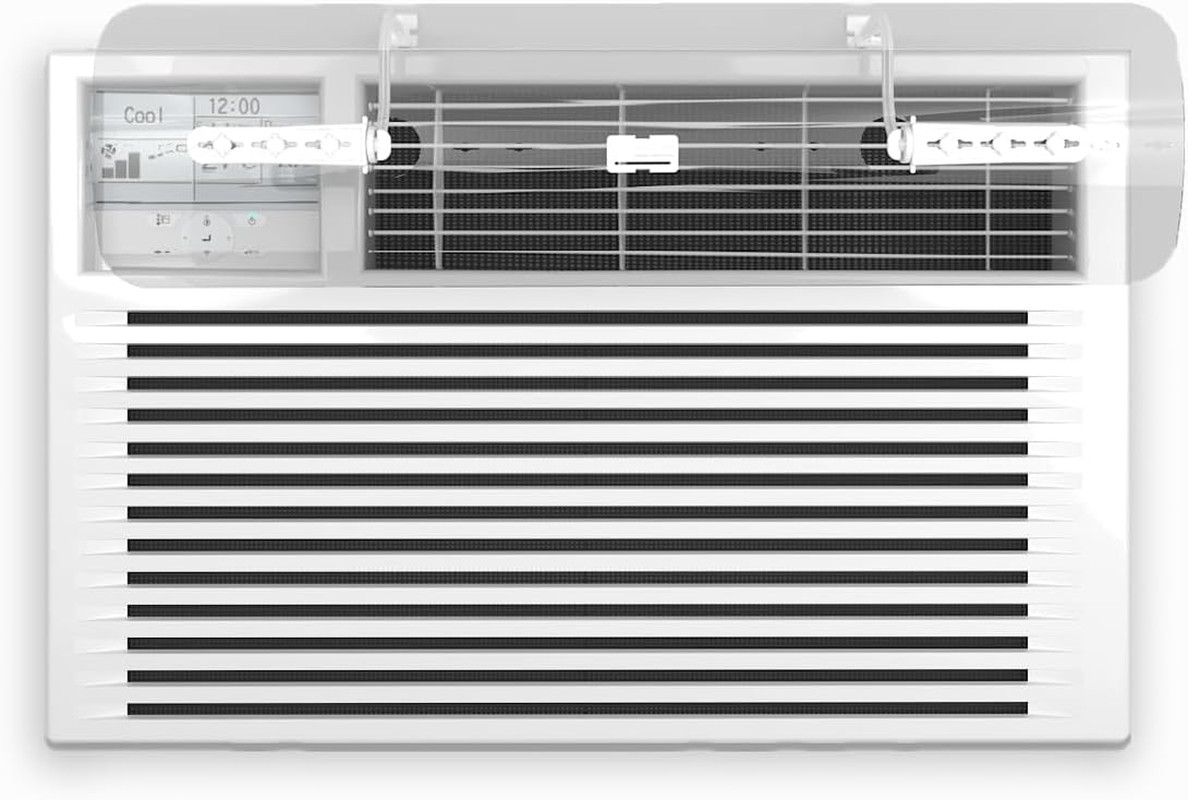 Window AC Air Deflector – 24&Prime; Length for TOP VENT Window Units ONLY – Transparen