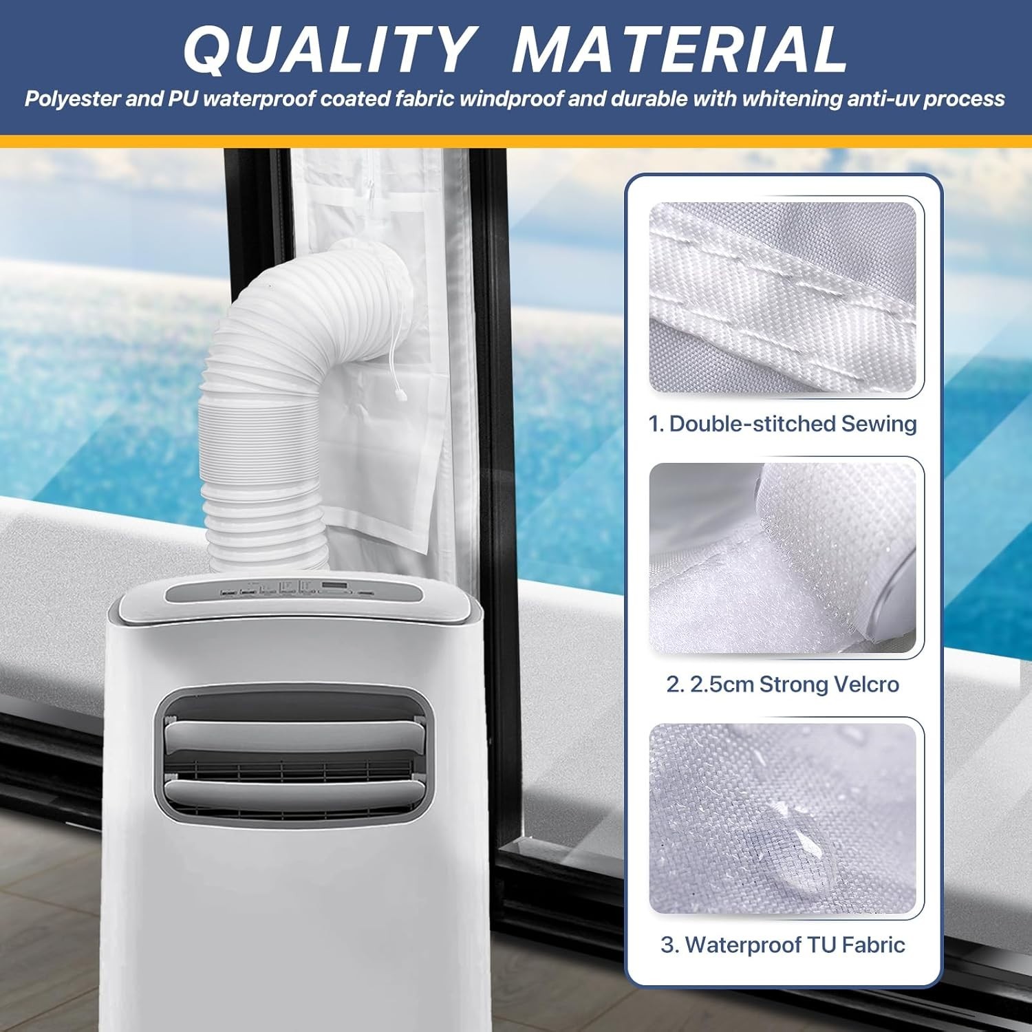 Universal Sliding Door Seal Kit for Portable Air Conditioner Dryer Adjustable…
