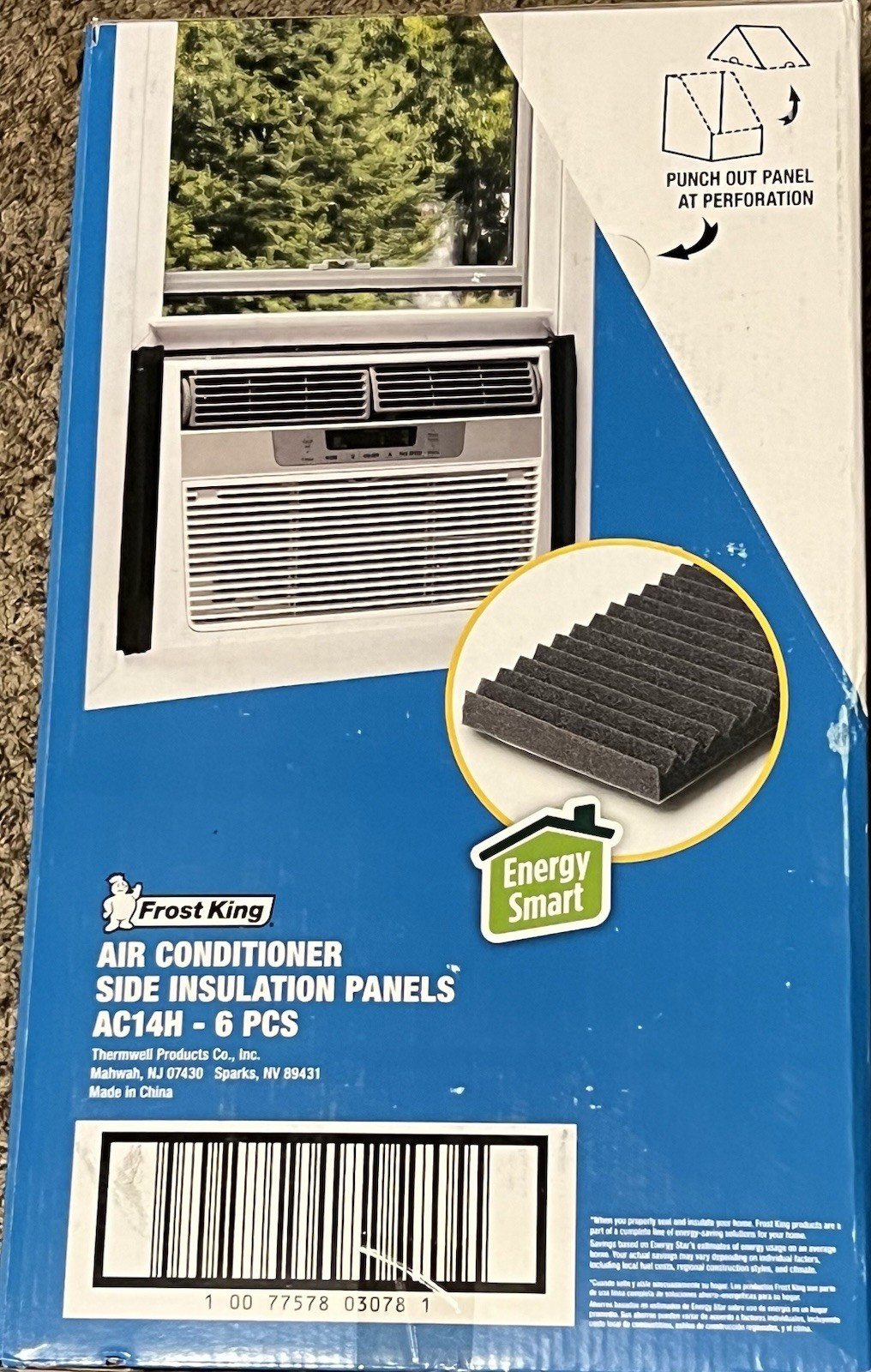 Frost King Foam Side Insulation Panels for Window Air Conditioner – AC14H