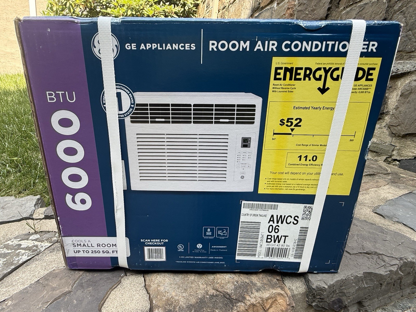 NEW GE 6,000 BTU Window Air Conditioner in Factory-Sealed, Unopened Box