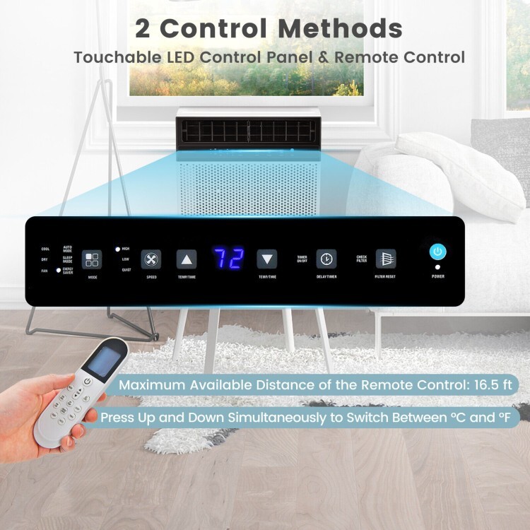 12000 BTU(Ashrae) Heavy Duty Window Air Conditioner Cooling With Handy Remote