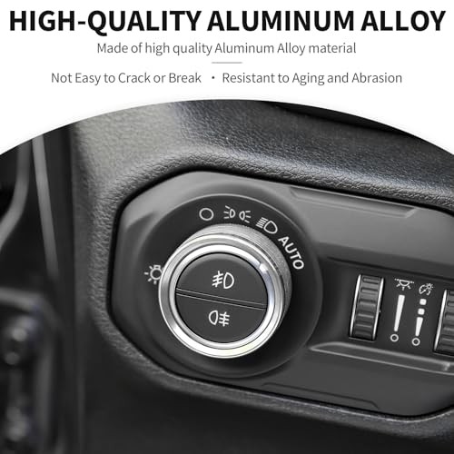 JL Switch Button Covers Window Control Air Conditioner Headlight Volume silver