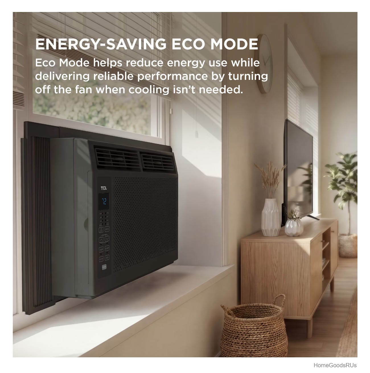 Window Air Conditioner 5000 BTU 150 Sq Ft LED Display Remote Included Compact
