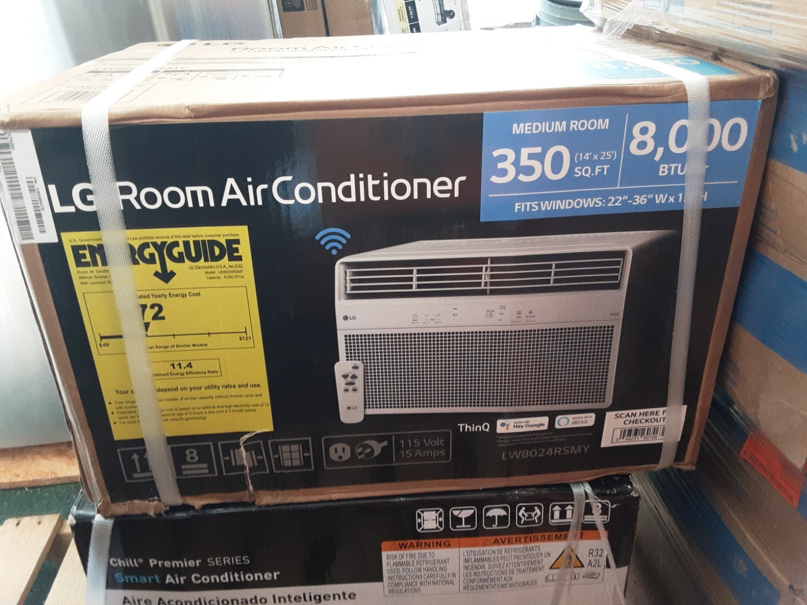 LG 8,000 BTU Window Air Conditioner- Free S&H
