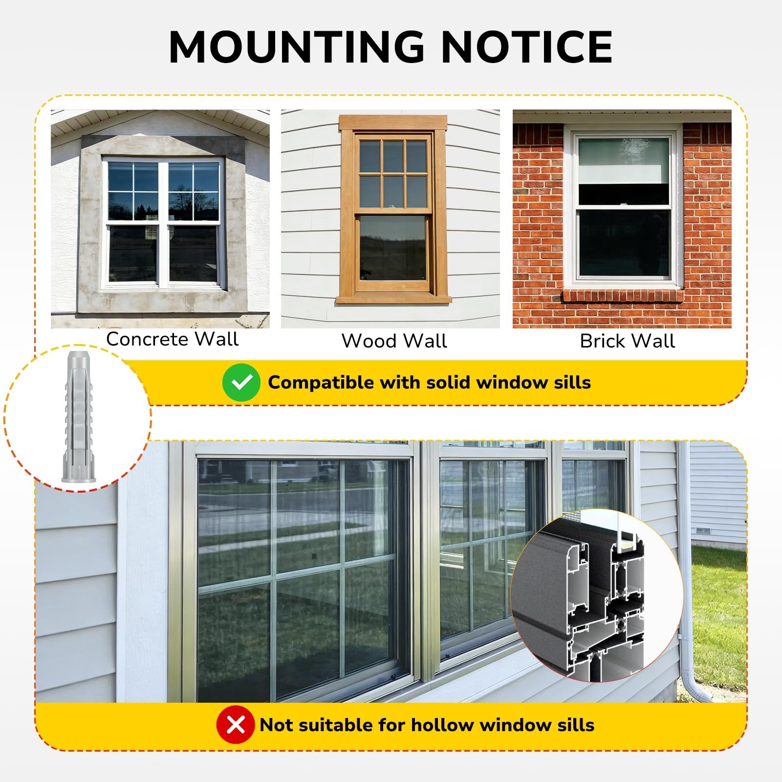 Heavy-Duty AC Window Air Conditioner Support Bracket – Holds Up to 165lbs
