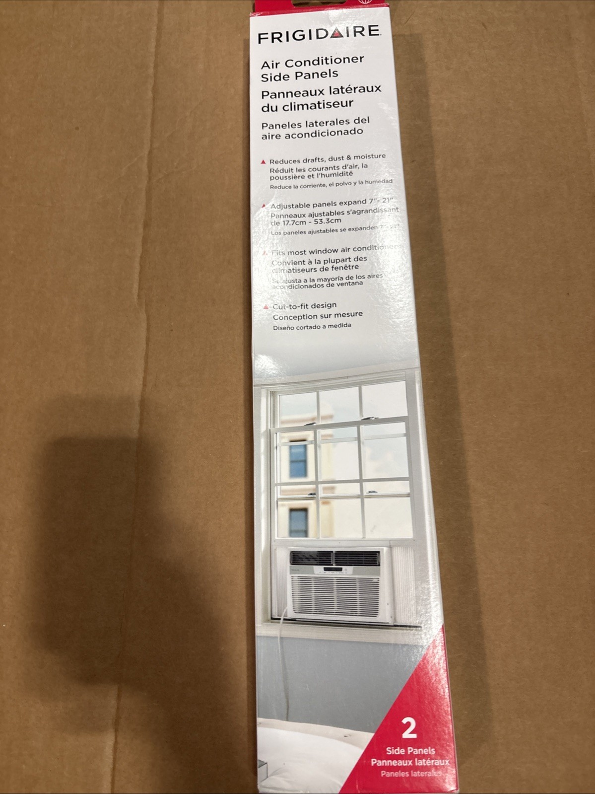 Universal Air Conditioner Side Panels, Adjustable Expands 7-21&Prime;