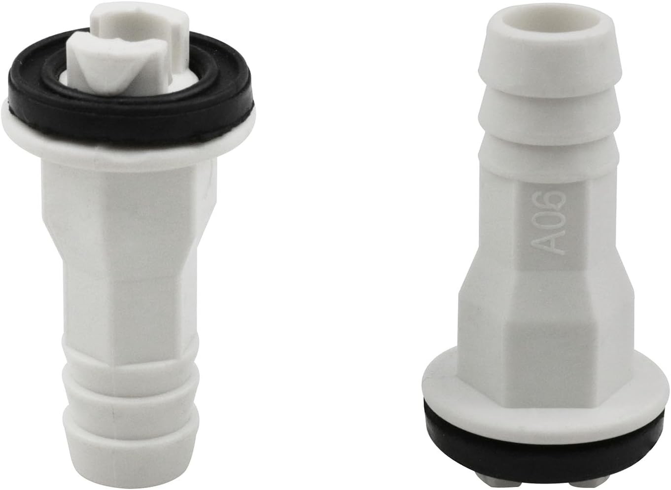 Air Drain Connector Straight Pipe Window AC Drain Kit with Rubber Ring 4