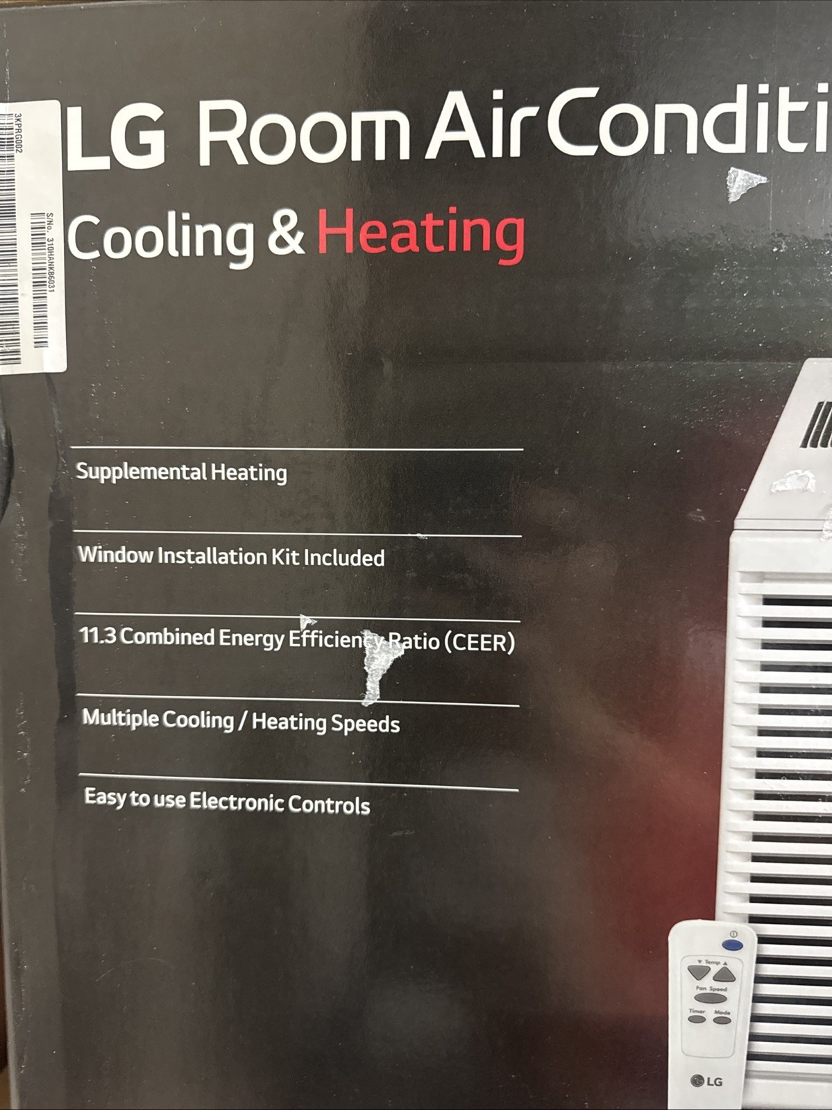 LG 7,600 BTU Window Air Conditioner with Heat