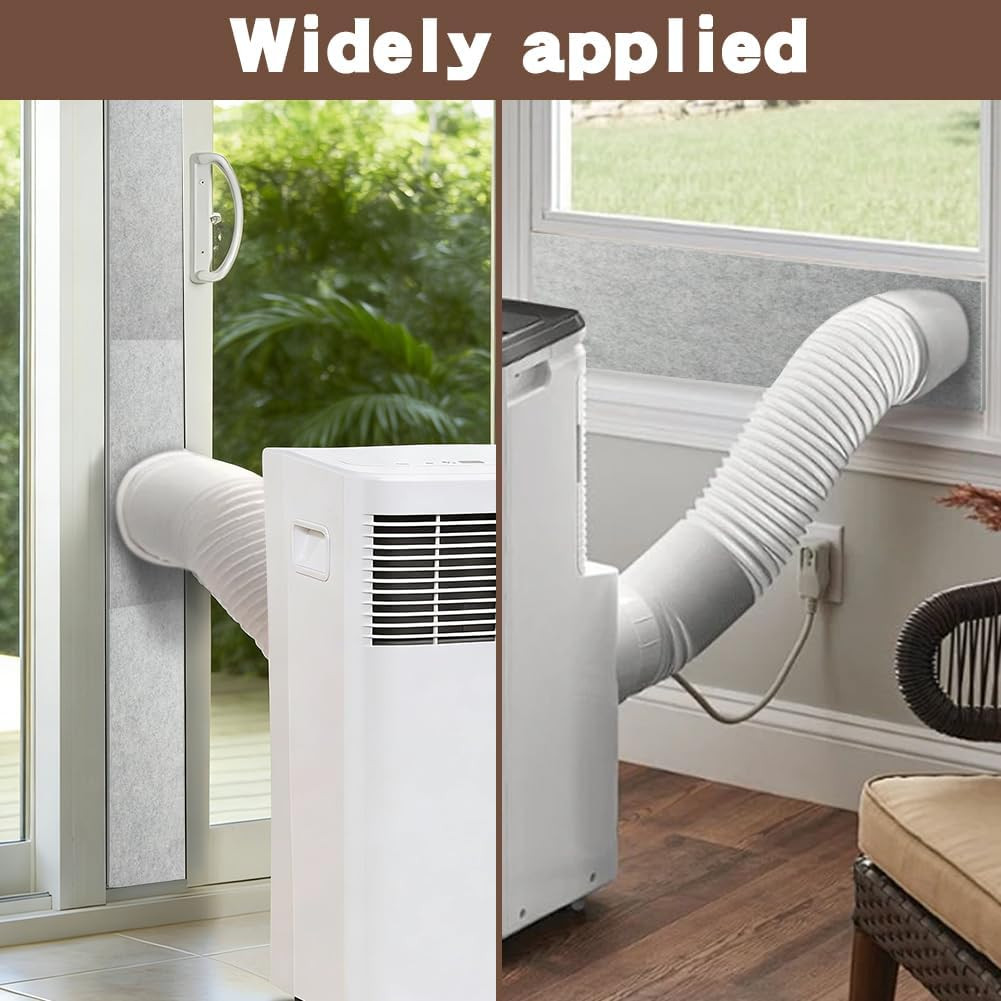 Double Layer Insulation Foam Panels, Portable Air Conditioner Window Vent Kit, A