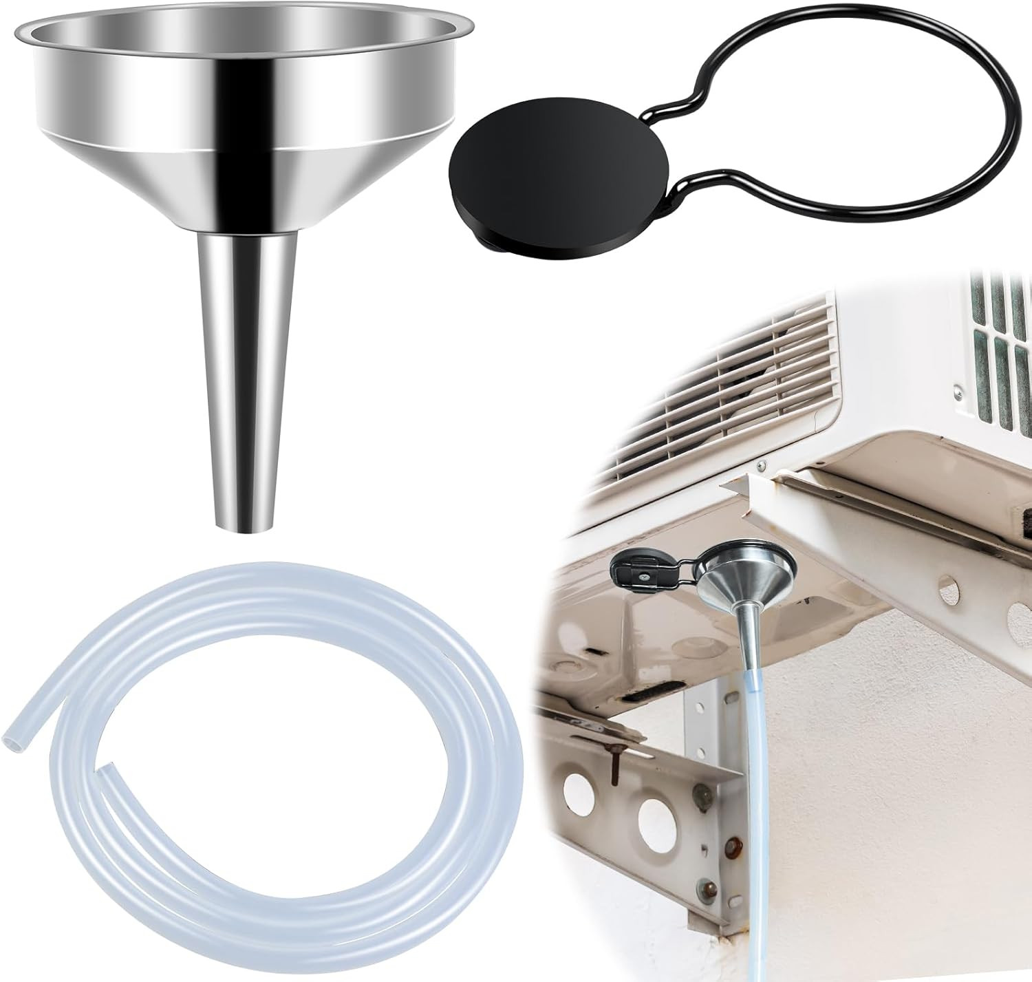 4Ft Magnetic Window Air Conditioner Drain Kit Universal Portable Air Conditioner