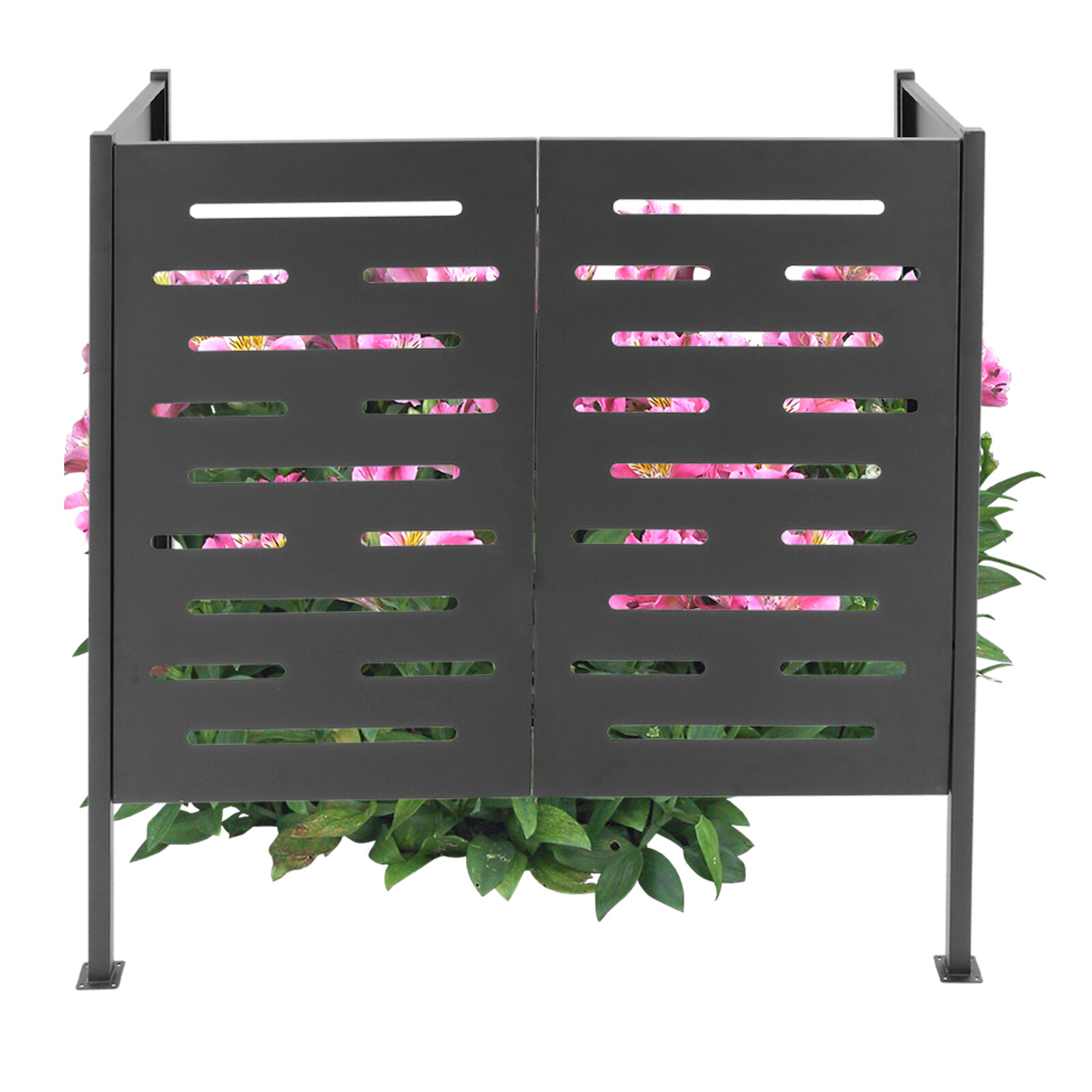 Air Conditioner Fence, Iron Outdoor Equipment Enclosure, Outside Privacy Fence
