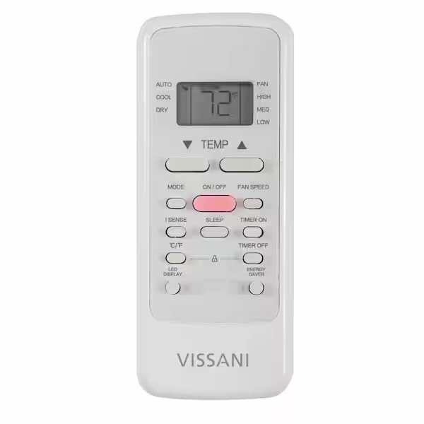 Vissani 5,000 BTU 115-Volt Window Air Conditioner Cools (150 sq. ft.) in White