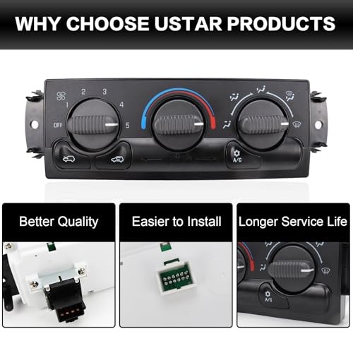 A/C Heater Climate Control Module Panel Compatible with 1999-2002 599-266