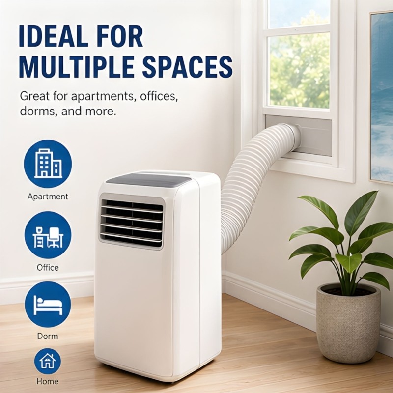 Portable Air Conditioner Window Outlet Adapter for Small Openings