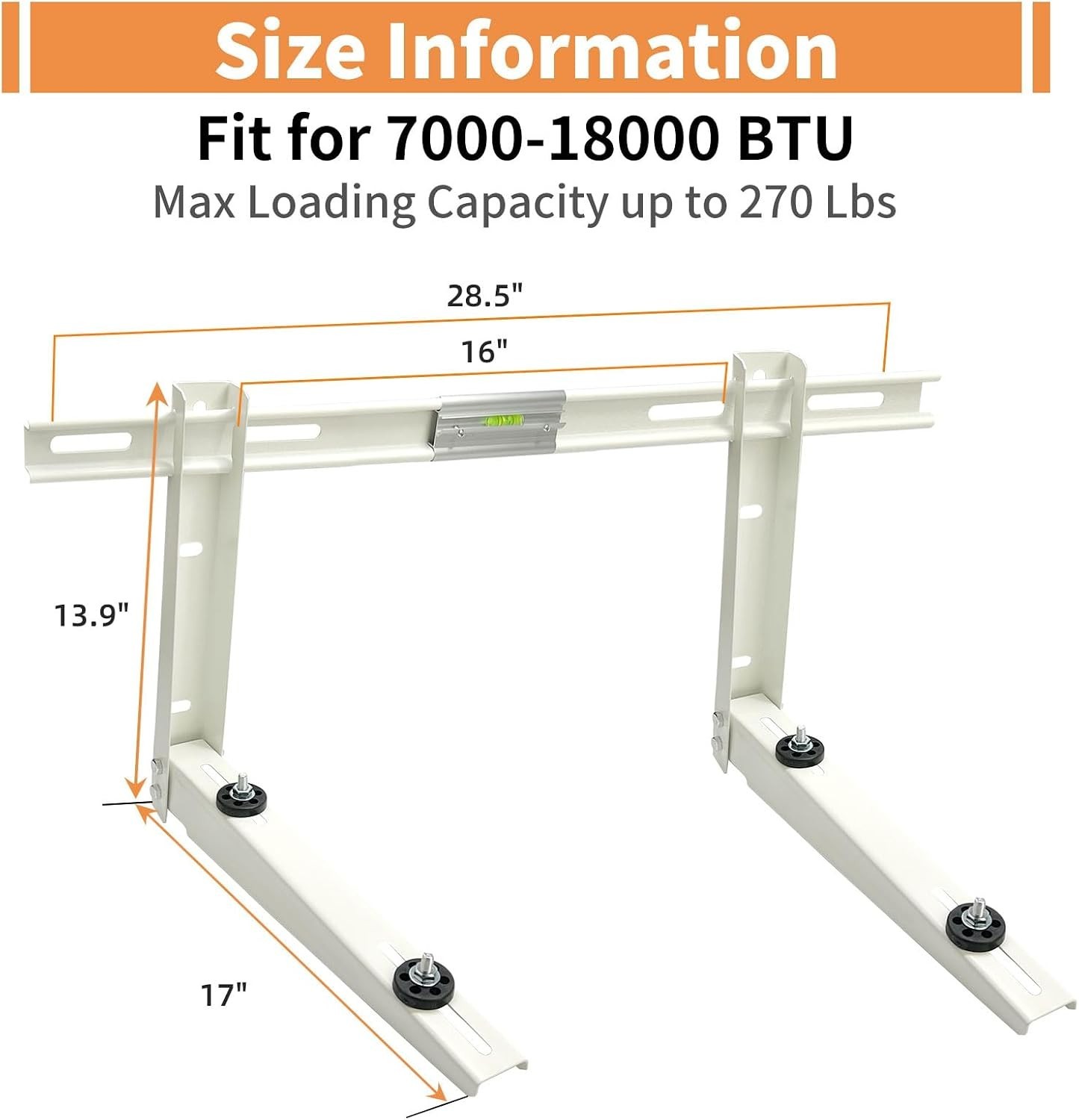 Mini Split Air Conditioner Support – 270 LBS Capacity