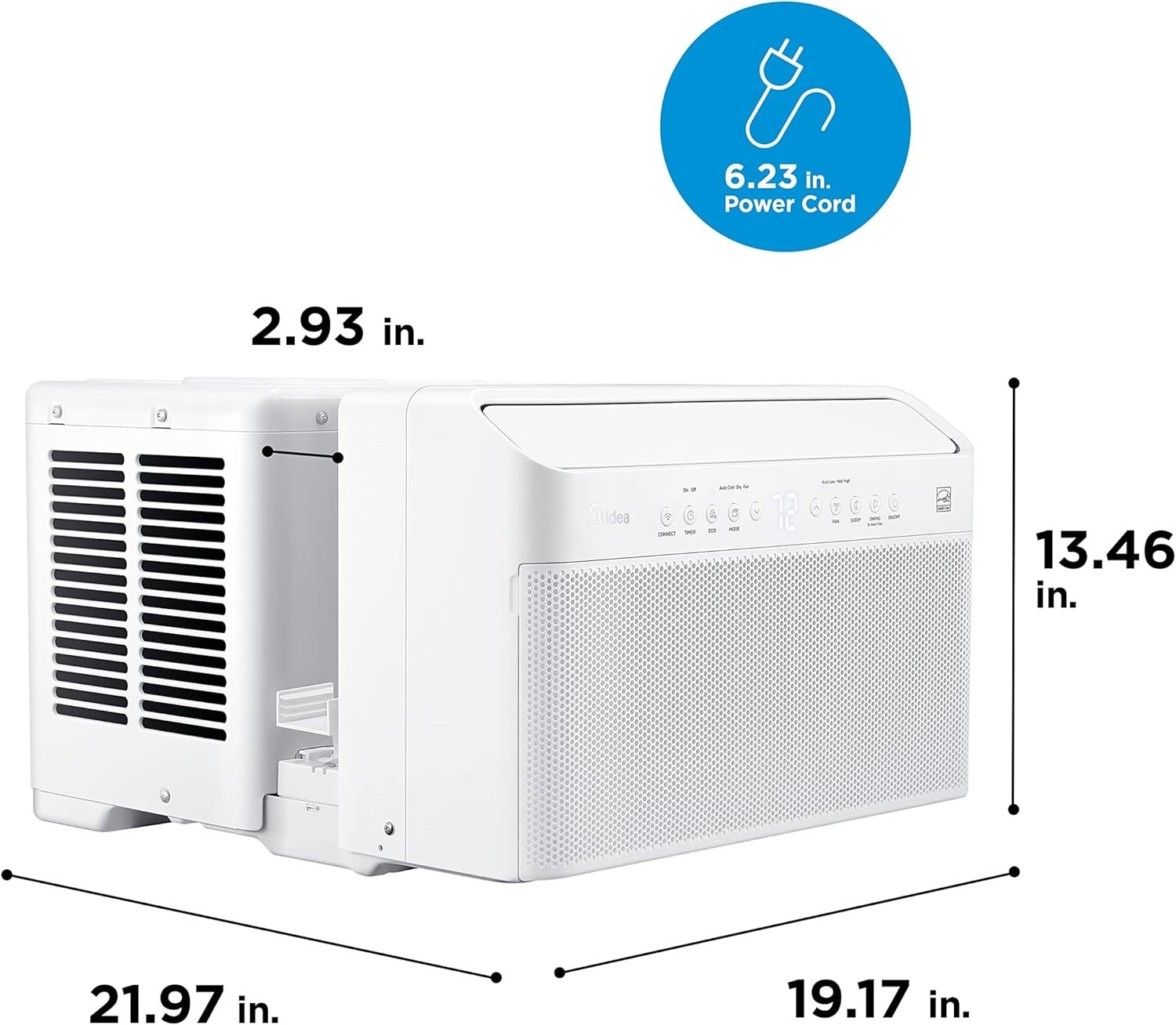 Energy Star Certified U-Shaped Window AC – 12,000 BTU Cooling & Remote Control