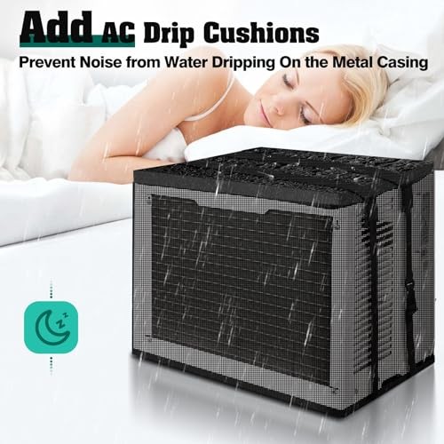 Window Air Conditioner Cover for Outside, Waterproof Window AC 21.5Wx16Dx15H