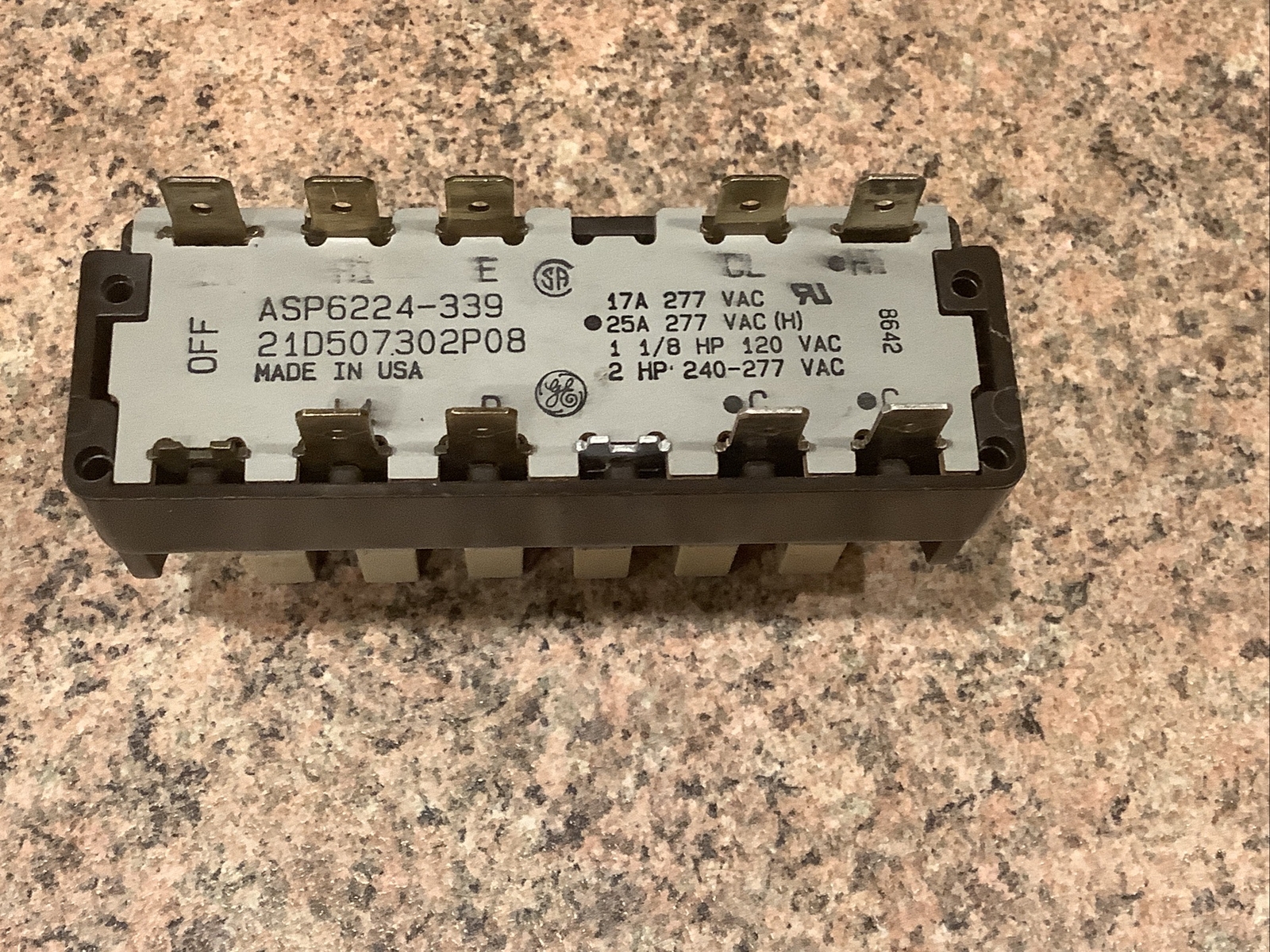 Function Switch For Wall A/C GE p/n ASP6224-339 2speed Cool/ Heat