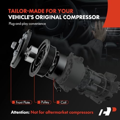 Air Conditioner AC Compressor Clutch Kit Compatible with Audi Q5 2013-2017