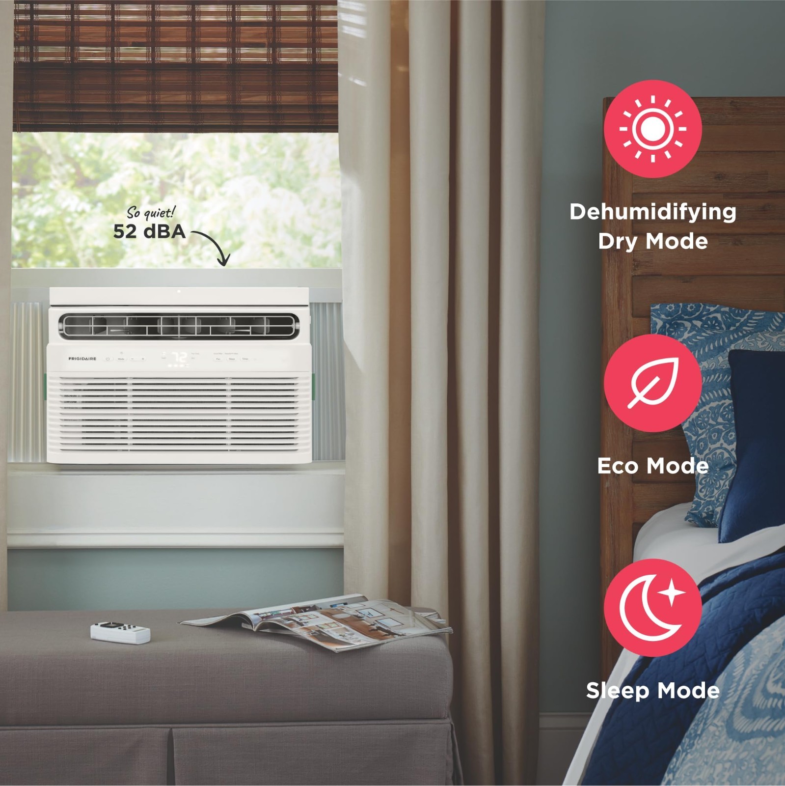 Frigidaire FHWC054TE1 5000 BTU Window Air Conditioner Remote 115V White