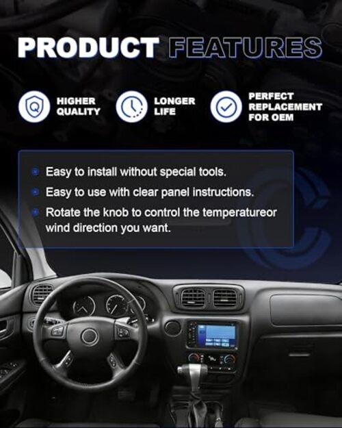 New Upgrade Climate Control Module A/C Heater Air Conditioning Panel 599-007