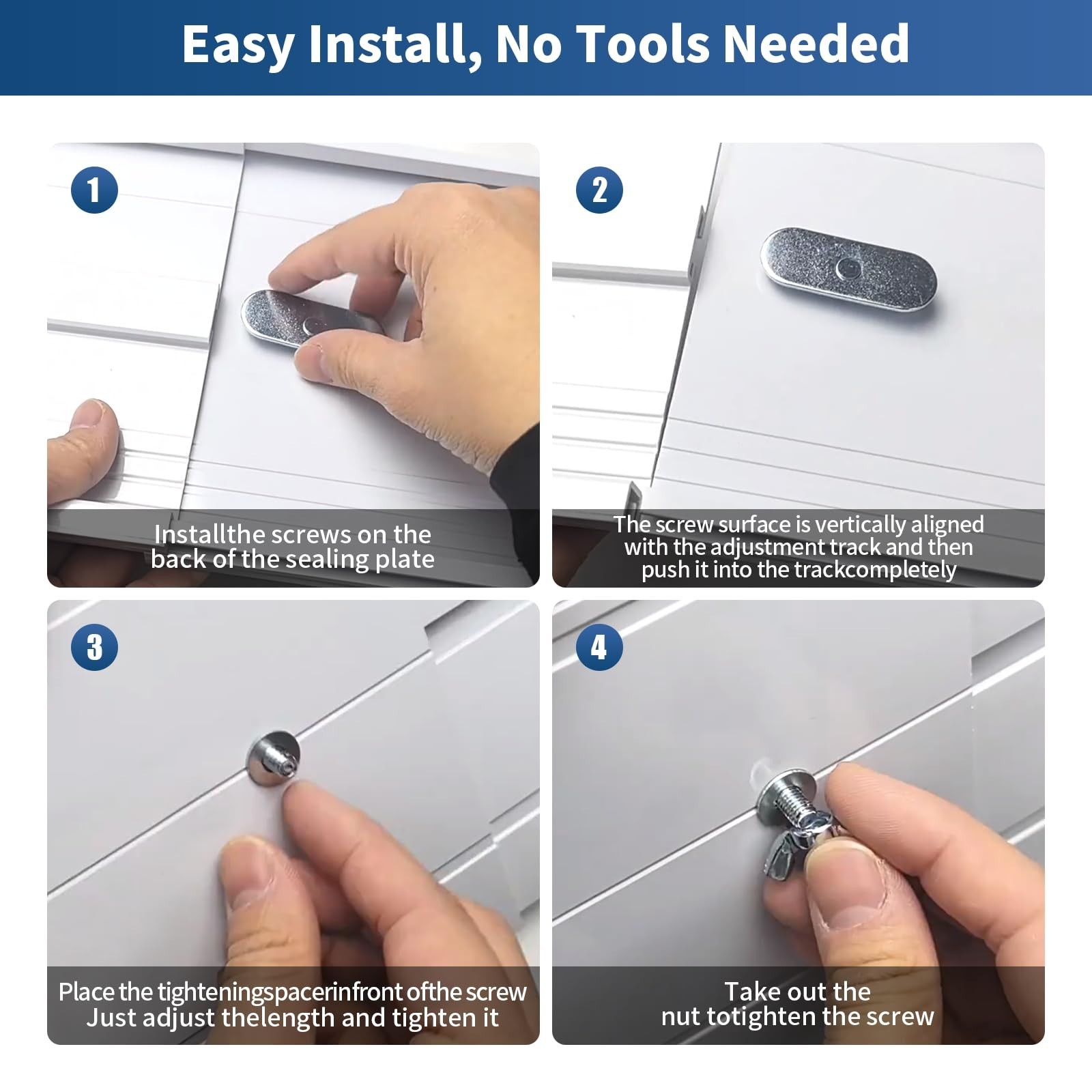 Universal Sliding Door Vent Kit for Portable Air Conditioner – Adjustable 90&Prime; Le