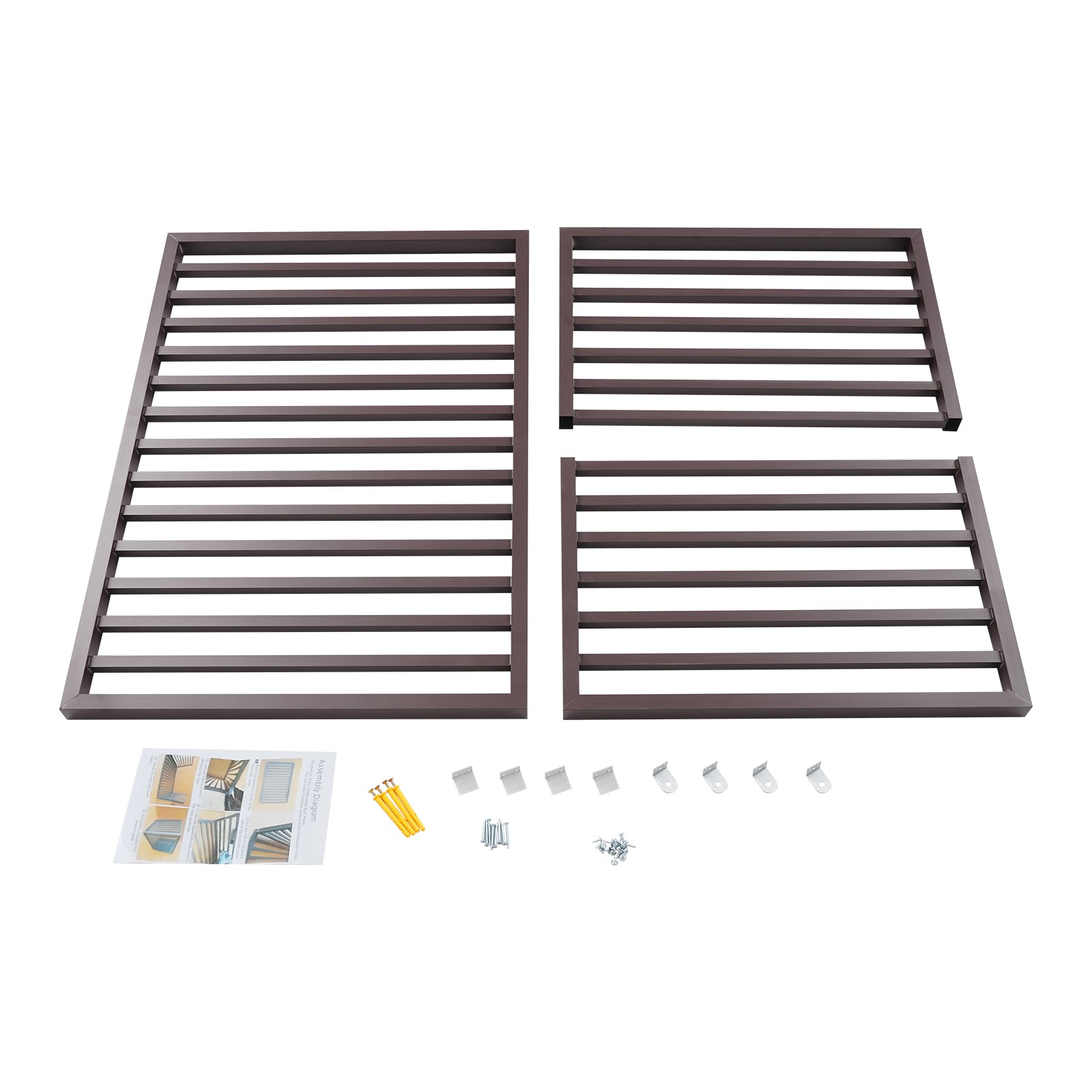 3Panel Aluminum Alloy Air Conditioner Outdoor Units Fence Protective Fence Cover
