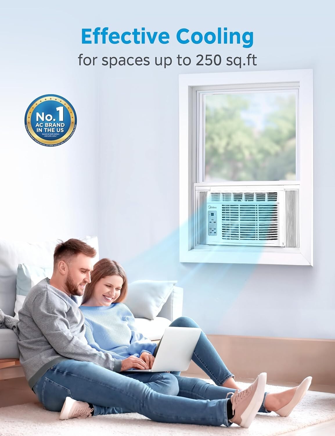 Compact 6,000 BTU AC Unit – Easy Installation & Quiet Operation for Small Spaces