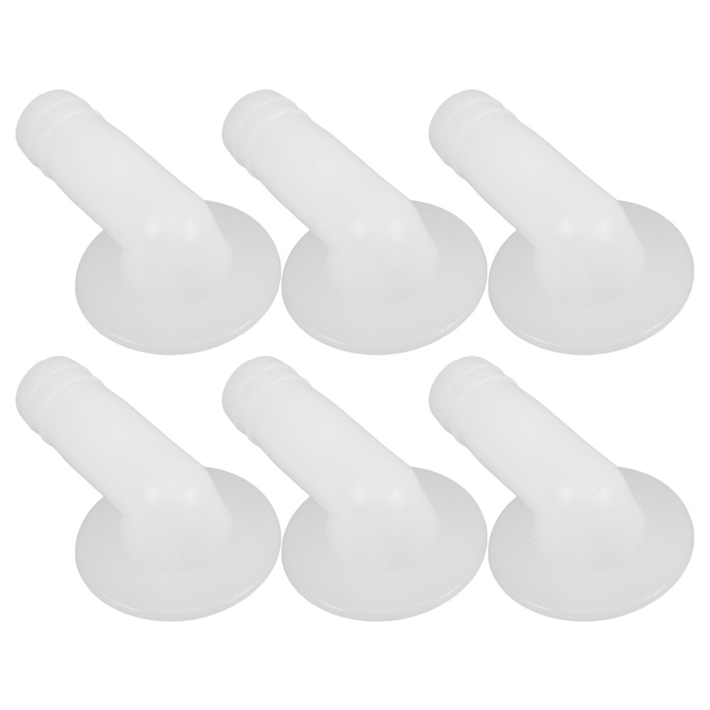 6Pcs Reusable Plastic Ac Elbow Drain Fittings with Ring Seal Adapter