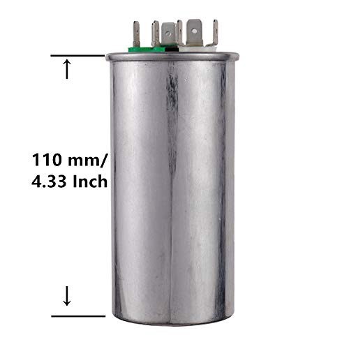 55/15 MFD Dual Run Start Capacitor 370/440 VAC for AC Units & Heat Pumps