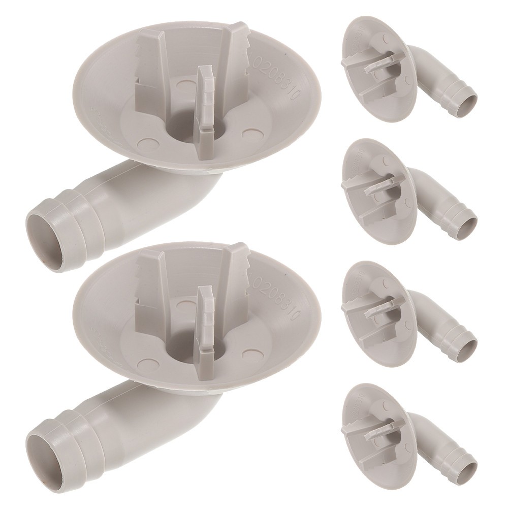 6 Pcs Replacement Air Conditioner Drain Hose Connector Plastic Elbow Fittings