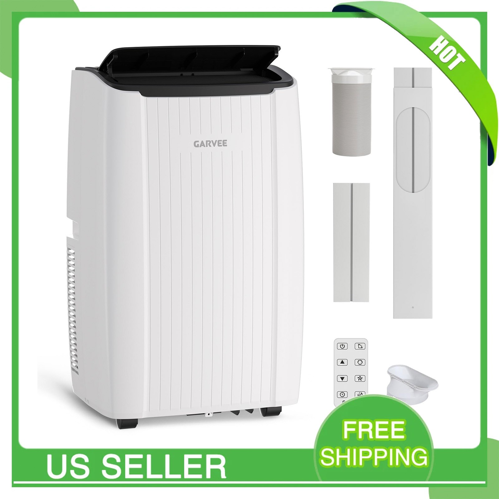 12000 BTU Portable Air Conditioner Energy Efficient AC for Rooms up to 550 Sq.Ft